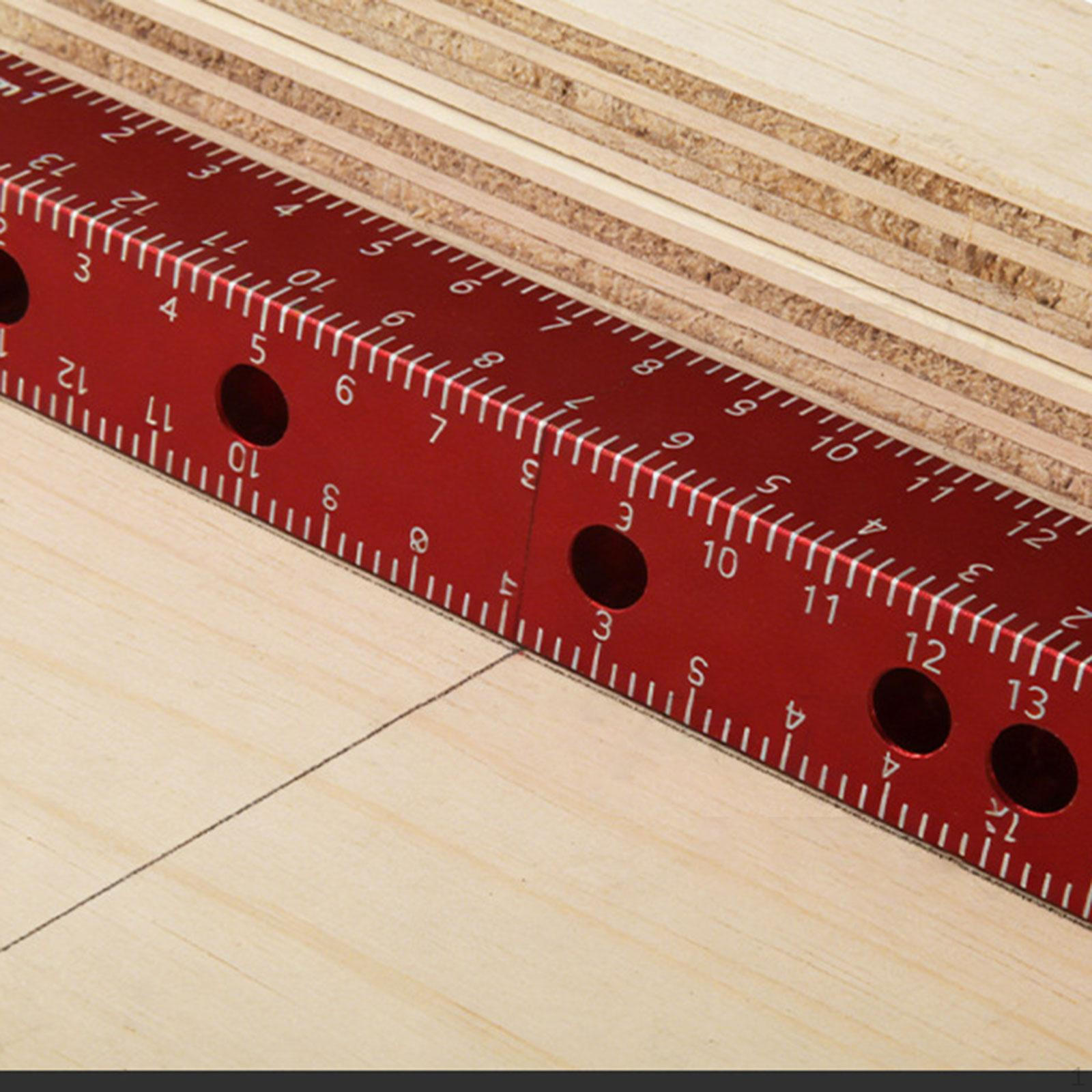 

Layout Ruler with Scale, Aluminum Alloy Marking Tool, Angle Measuring Gauge And Scribe Positioning