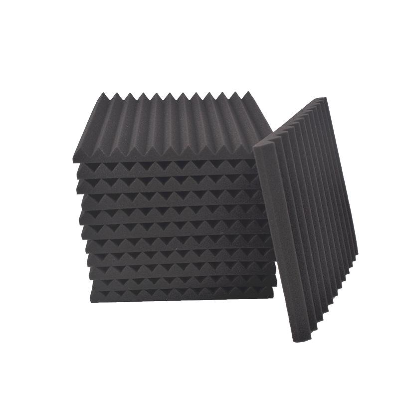 

Вогнезахисна акустична пінопластова панель з трикутним жолобом - 12x12x1 дюйм Звукоізоляція для студії та барабанної кімнати