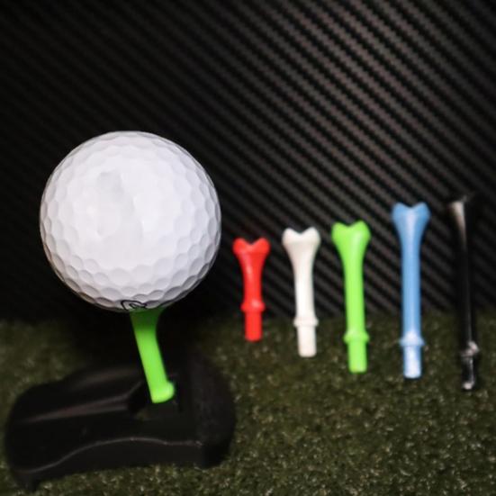 Hinged Turf Base for Artificial Turf Golf Simulator Tees with 5 Different Heights Nails for Driving Range Outdoor Indoor Home Training