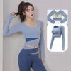Långärmade yogaskjortor Sport Top Fitness Yoga Toppar Gym Top Sportkläder för kvinnor Gym Tops Body Shaper Running Tee Shirts