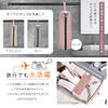Ganve Hair Iron Case with Cord Storage Made In Portable Mini Hair Iron Storage Bag for Cute Apricot Pink Pocket, Hanging, Heat-Resistant, Japan,