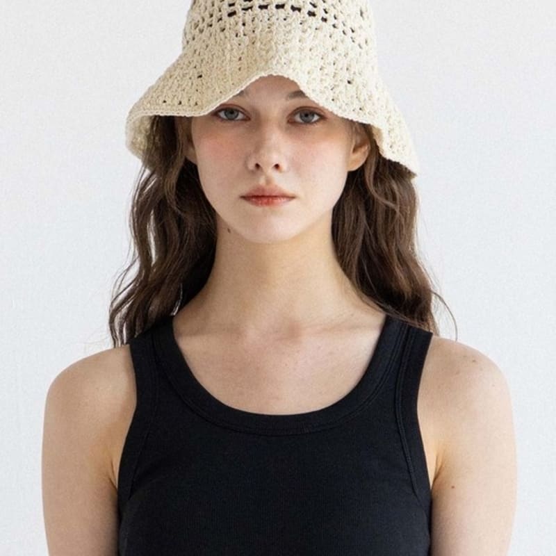 POHIES COTTON BUCKET HAT-NAVY/BLACK/IVORY