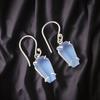 Tanzanite Gemstone 925 Sterling Silver Jewelry Handcrafted Dangle Earrings 1.48" EE-130-10