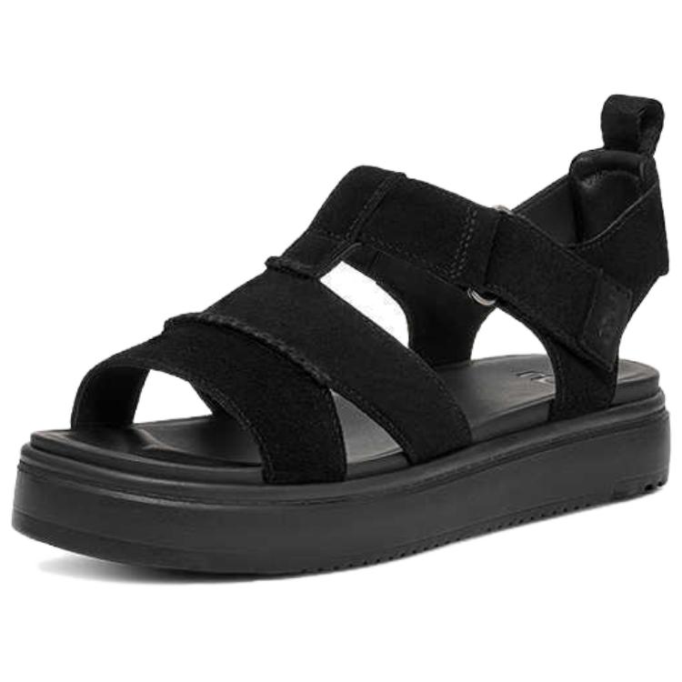 UGG Vintage Round Toe Thick Sole Slide Sandals Women sandals Black 1170531-BTNL