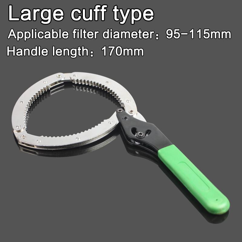 Manșetă de centură reglabilă de 8/12 inci Cheie pentru filtru de ulei Instrumente pentru îndepărtarea tipului de lanț Instrumente pentru repararea camioanelor Cheie grea