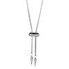 Stainless Steel Sliding Pendant Necklace Feature Adjustable Length Lightweight Comfort and Secure Clasp Versatile Use