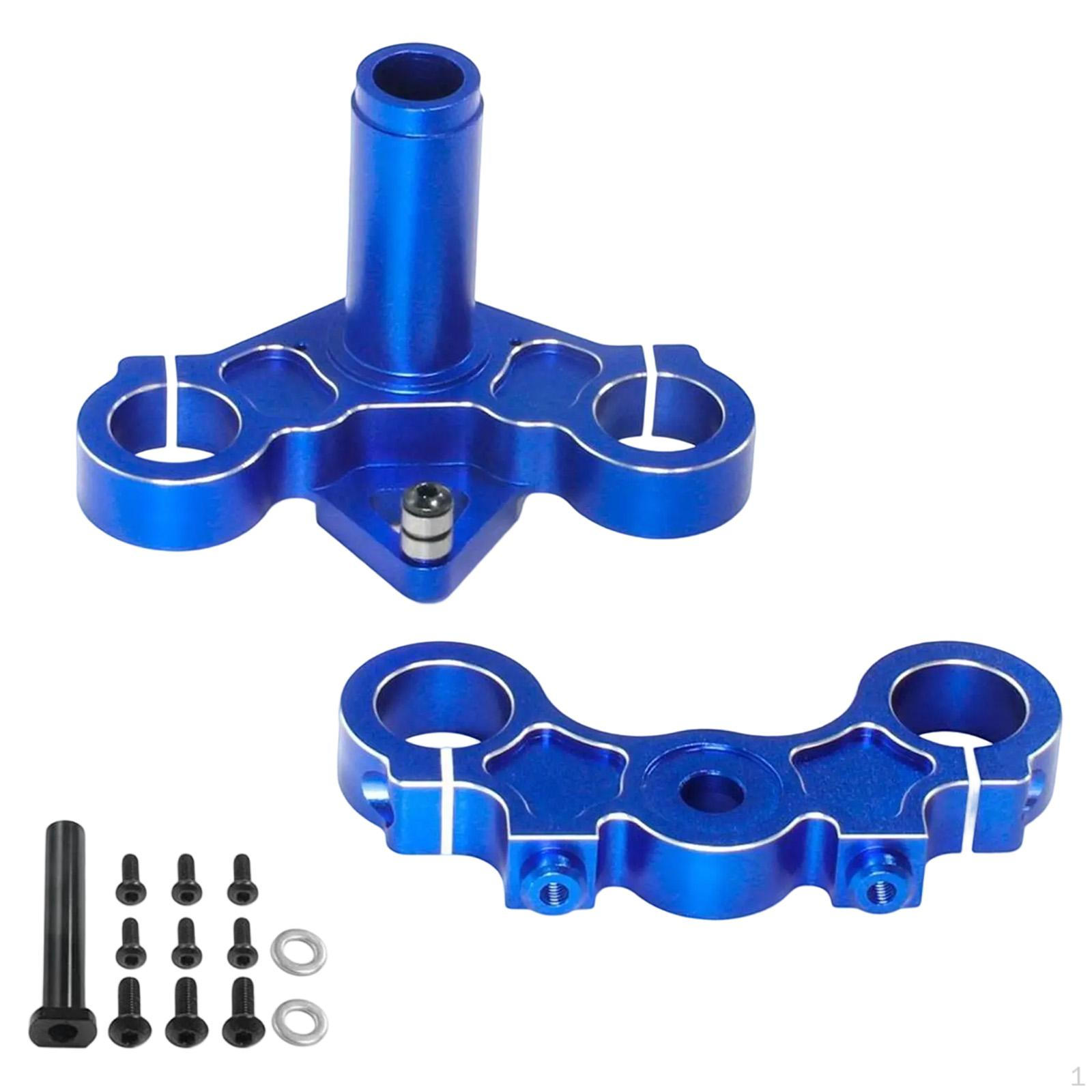 

Комплект передньої потрійної траверси з алюмінієвого сплаву для RC мотоцикла, запасна частина для мотоцикла, оновлення, аксесуари синій