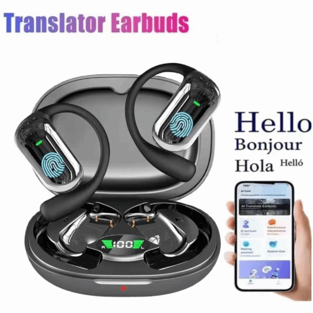 Noise Cancelling Translator Headphones AI Intelligent Real-Time Translation Earbuds For Running