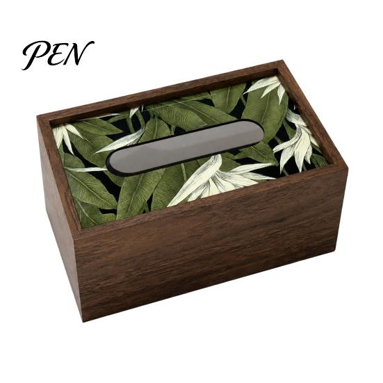 Handy Tissue Dispenser Wooden Box Cover, Rectangular Paper Towel Dispenser, Decorative Napkin Storage Organizer for Office Desk Home Bathroom Bedroom