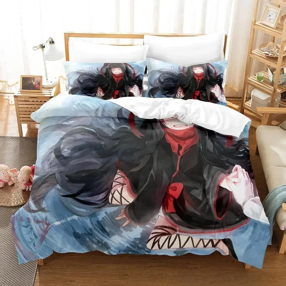 Kagerou Project Bedding Set Cartoon Anime Three-piece Set Adult Kid Bedroom Duvet Cover Sets 3D Kawaii Impression Textile