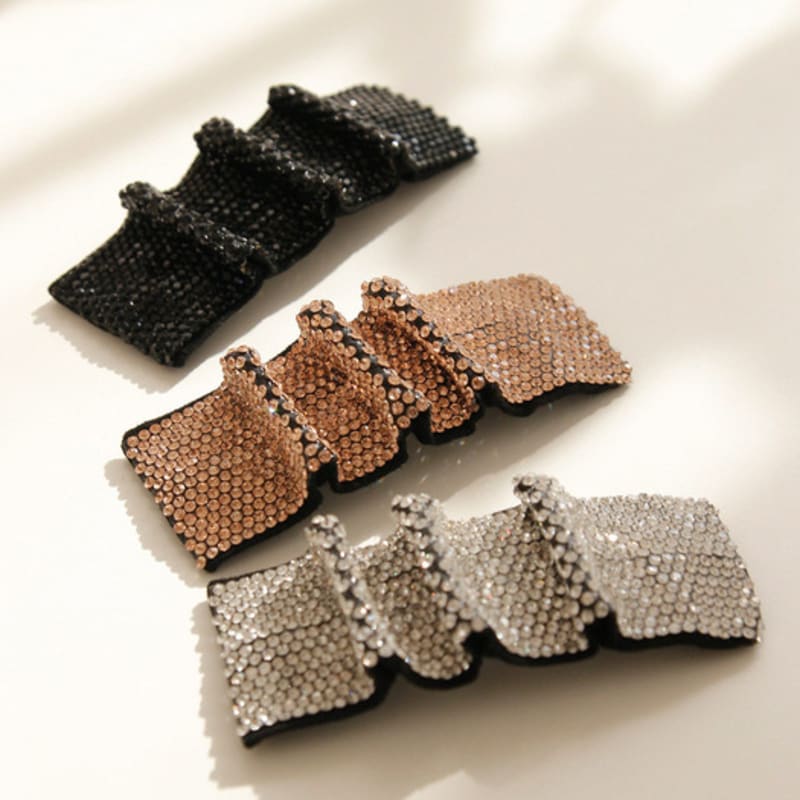 

J.Lauren Wave Cubic Wave Shirring Hair Clip H01135 pitch