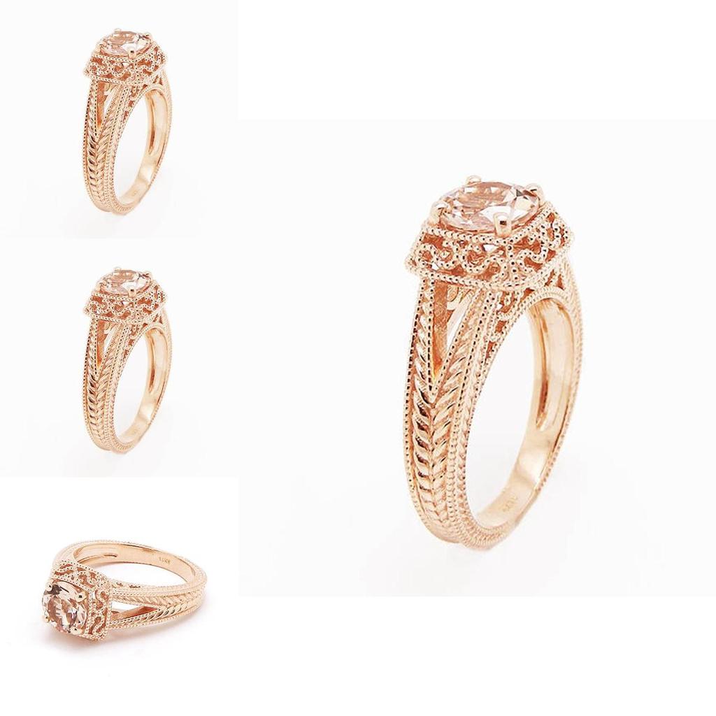 Elegant Rose Gold Square Ring For Birthday Anniversary Engagement And Wedding Celebrations