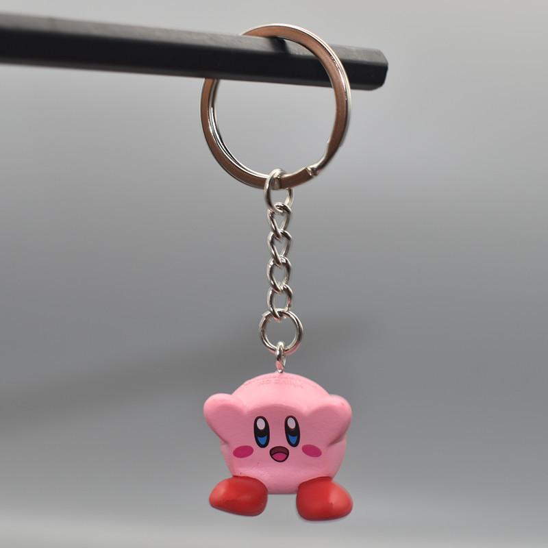 12 Anime Models Super Cute Cute Kawaii Kirby Figures Keychain Portable Popular Models Anime Perfect Child Gift Toys