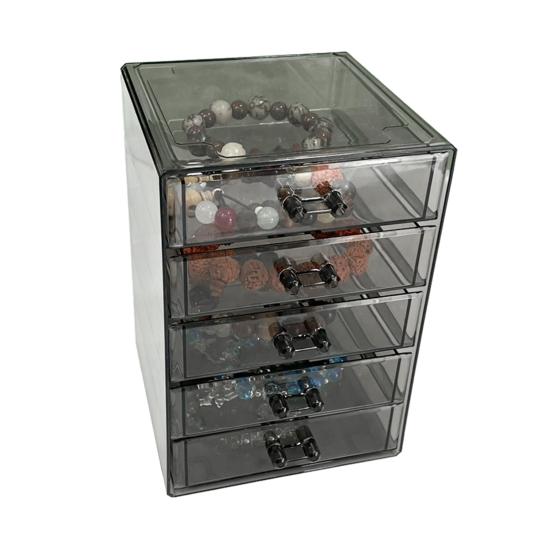 Çok Çekmeceli Takı Düzenleyici Şeffaf Çekmeceli Saklama Kutusu Toz Geçirmez Takı Teşhir Kutusu Bilezikler Bilezikler Kolyeler Küçük Koleksiyon Eşyaları İçin
