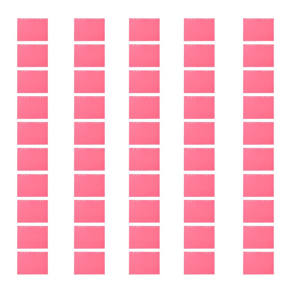 50 STÜCKE A5 6 Löcher Loseblatt Bindekappe Kunststoff Mattes Cover für für Bericht und Präsentation