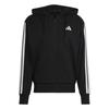 Men's Adidas Essentials 3-Stripes Hoodie Black JD1877 Size S