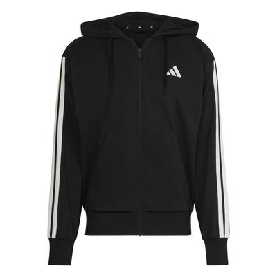Herren adidas Essentials 3-Streifen Hoodie Schwarz JD1877 Größe S