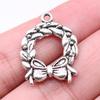 20pcs Bow Tie Connector Zinc Alloy Charm DIY Necklace Making Findings Handmade Tibetan Jewelry