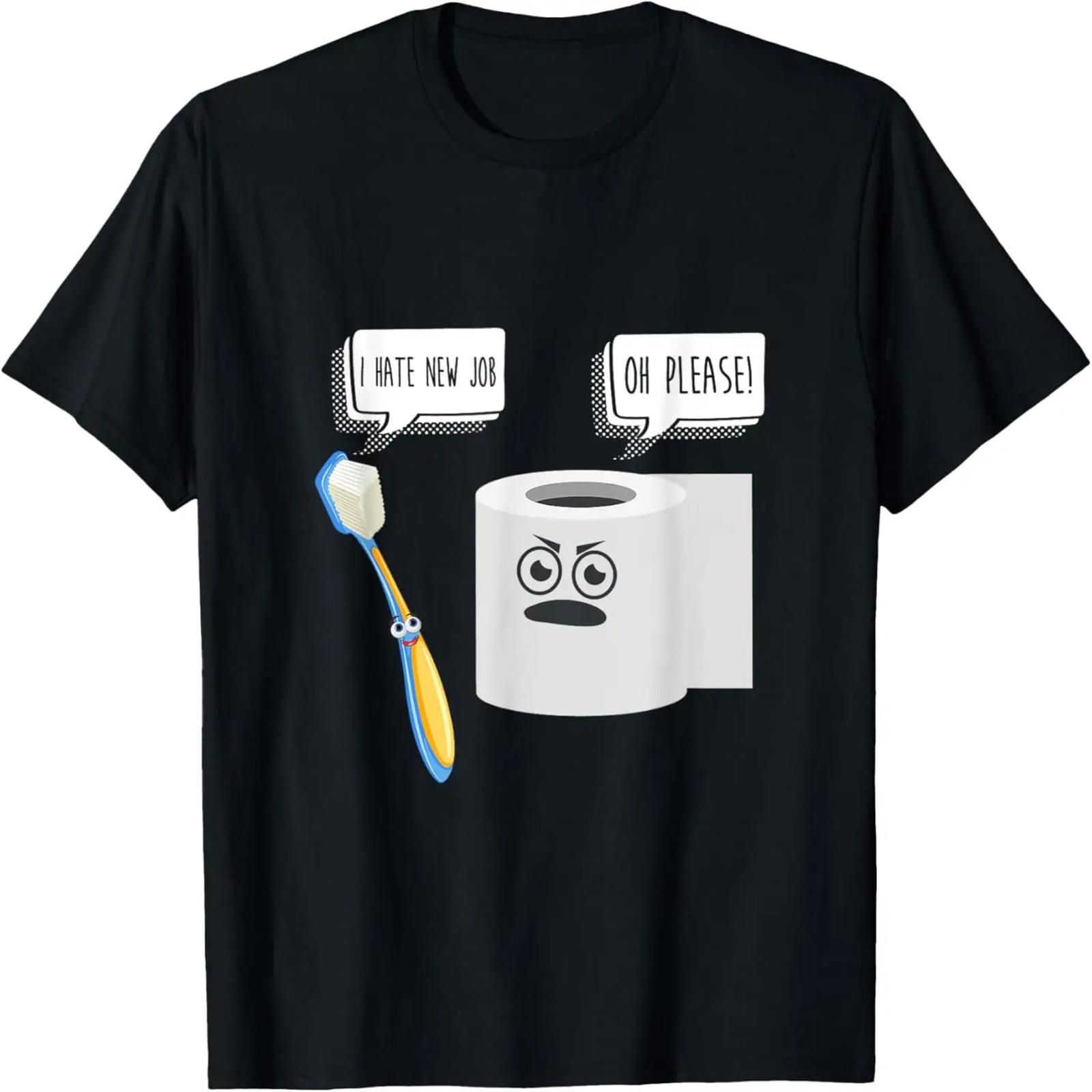 Cute Kawaii Illustration of Toothbrush and Teeth T-Shirt XXXXXL разноцветный