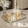 Transparent Clear Luxury Tray Rectangular Dining Tea Serving Platter  Party Gathering