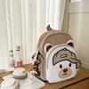 High-value cute cartoon bear backpack, kindergarten children's grade 3-5 students lightweight backpack