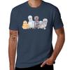 Silkie Chicken Huddle Tshirt Minimalist Plain Crew Neck Tshirt