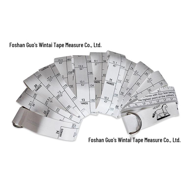 2.5 Meter Horse Measuring Tape for Pony & Stallion Height, Chest, and Weight - Livestock Leather Tape Measure