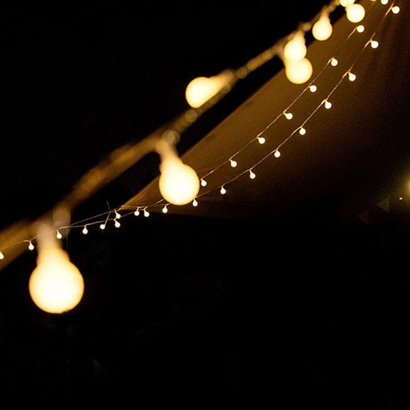 Outdoor Campingzelt 10M LED Lichterkette Batteriebetrieben Heimdeko