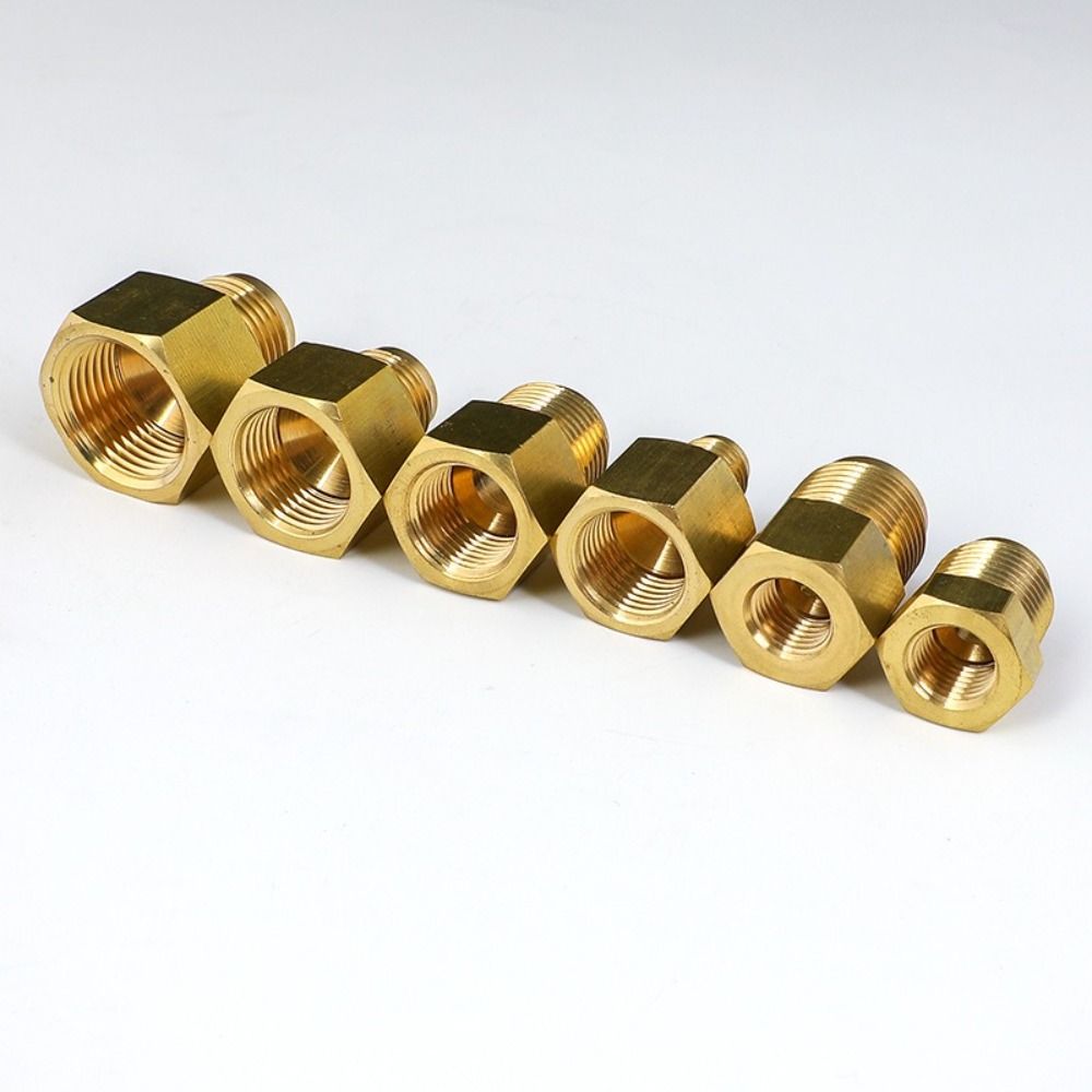 1/4 3/8 1/2 3/4 Inch Brass Pipe Connector Female To Male Flare Fitting Adapeter AC Coupler