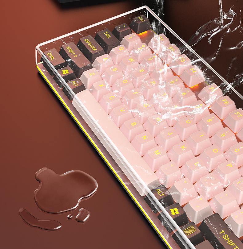 Transparente Acryl-Staubschutzhaube für 87/104-Tasten mechanische Tastaturen & Laptops