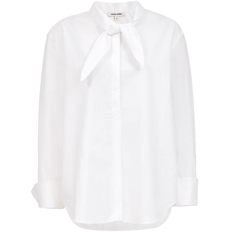 VEROMODA 2025 Autumn Stand Collar Bow Decor Blouse