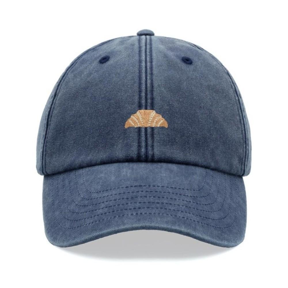 

Washed Cotton Peaked Cap Visor Baseball Hats For Man Women Hiking Fishing Vacation Exploration темно-синий