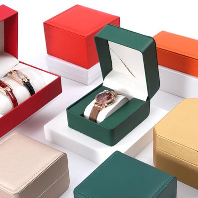 High-End Minimalistische Klappdeckel-Uhren-Geschenkbox für Schmuck und Mechanische Uhren
