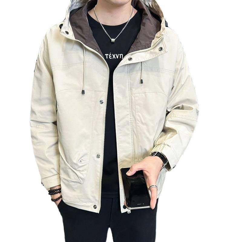 Men's Casual Spring Hooded Jacket B320-2517 with Quality Inspection Report