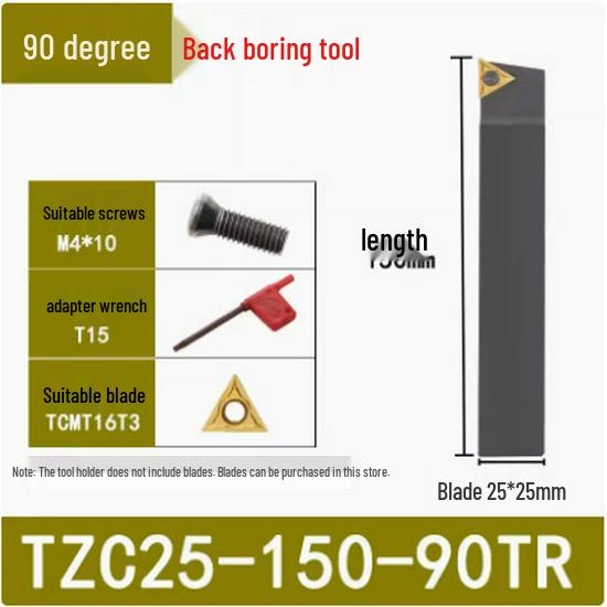 45°/90° Rough Boring Bar Holder with Replaceable Head & CBS/BSB Cutter