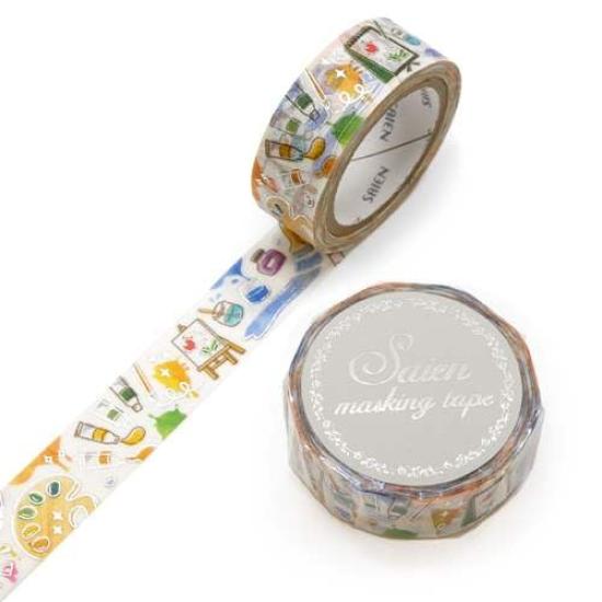 Kamiiso SAIEN Masking Tape for Drawing and Art 15mm x Supplies, 7m, UR-3071