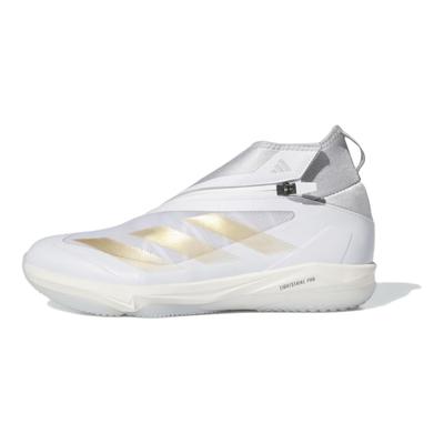 Adizero Impact+ Kunstrasen Weiß Gold Metallic Herren Sneaker Wolkenweiß Team-Hellgrau IF8497