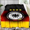 1PC Germany Football Emblem Printed Soft Flannel Blanket Throw for Adult Bedroom Living Room Sofa Camping Travel Fan gifts Christmas Gifts