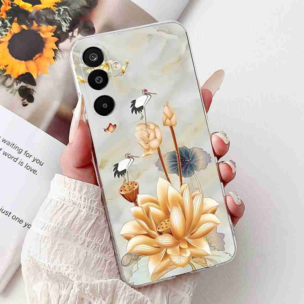 For Samsung Galaxy M16 5G Case Colorful Flower Butterfly Soft Silicone TPU Cover For Samsung m16 M16 5G 6.7" Phone Shell Bumper