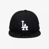 New Era Mlb La Dodgers Základní Fitted Čepice Černá Bílá 11591149