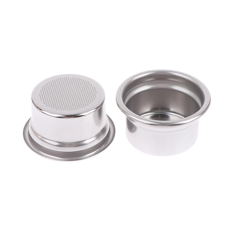 58mm Edelstahl Vier-Tassen-Pulverschale Kaffeemaschinen-Griff Filterkorb Wiederverwendbare Kaffeefilter
