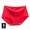 Women's Panties Solid Seamless Underwear Plus Size Comfortable Briefs Silk Satin Lingerie Health Underpants 8 PCS/Set