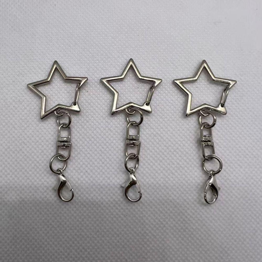 10Pcs Multi Styles Keyring Pendant 360 Rotate Keychain DIY Accessories  Doll Hanging