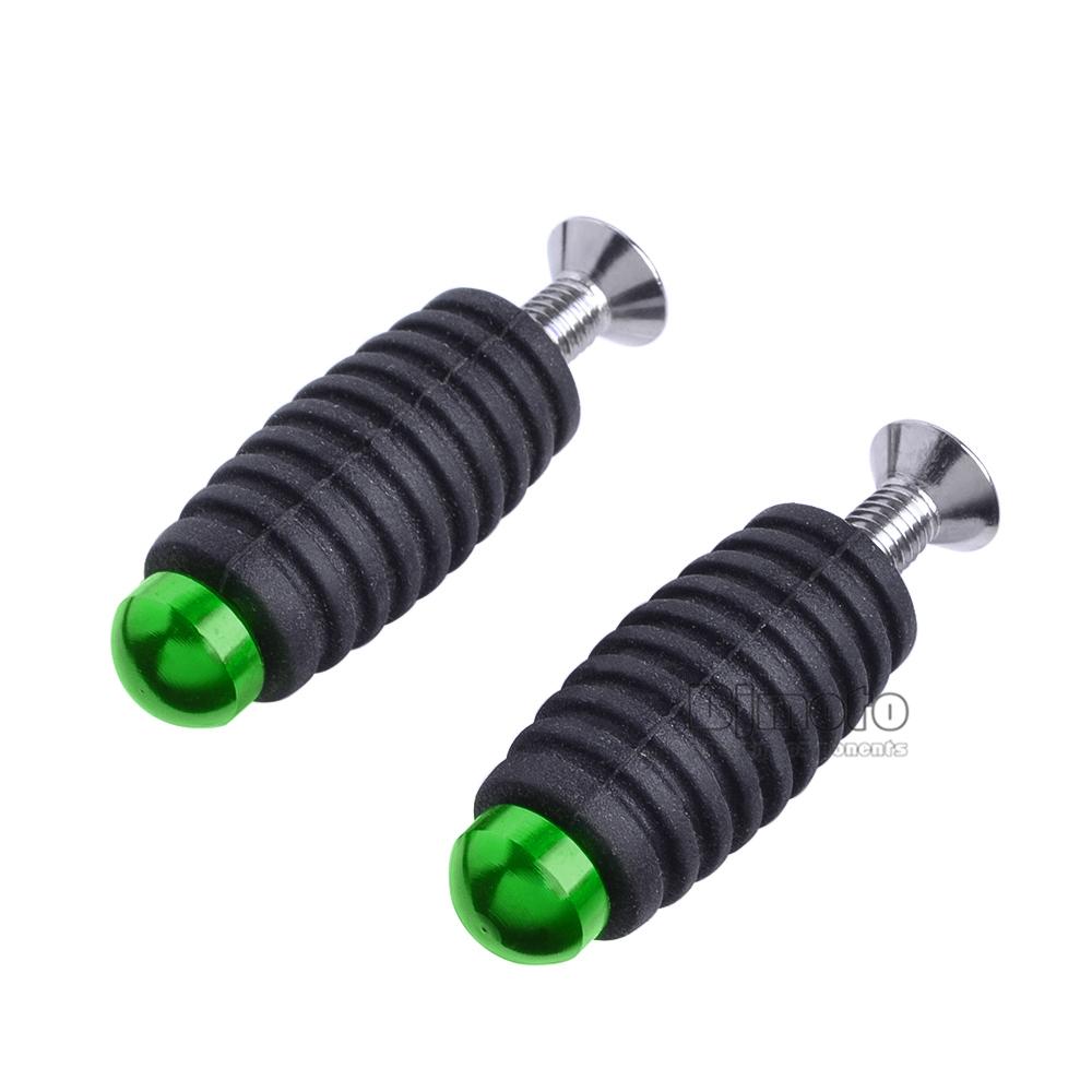 6MM Racing Brake Lever Toe CNC Peg Gear Shift Toepeg Pedals Adapter for Kawasaki Ninja 250 300 Ninja400 Z750 Z800 Z900 Z650