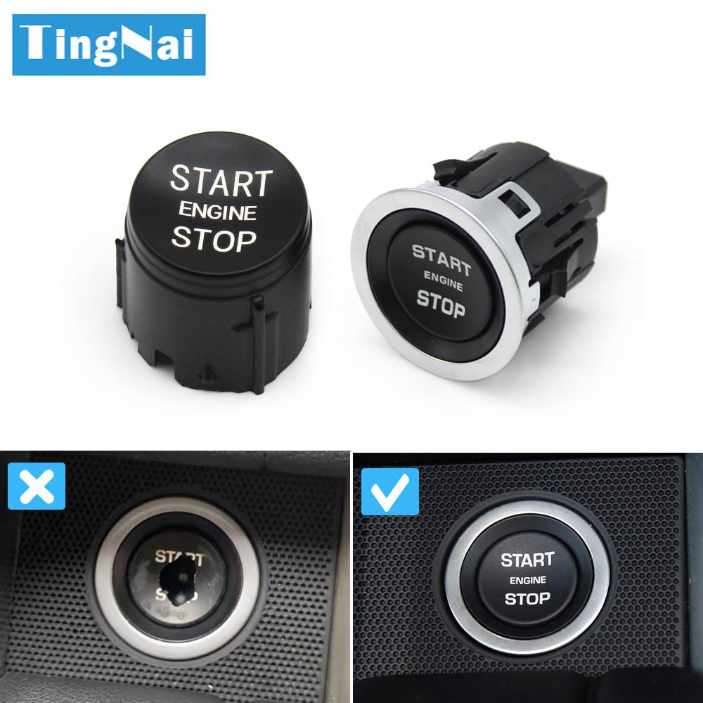 Original Black Car Start Stop Engine Button Ignition Switch Cover For Landrover Range Rover Sport EVOQUE Discovery LR094038