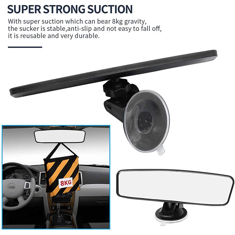 200x60/240x65mm Car Rear View Mirror Universal Car Inter Rearview Mirror Parts with Suction Cup Auto Interior Decor Accessories