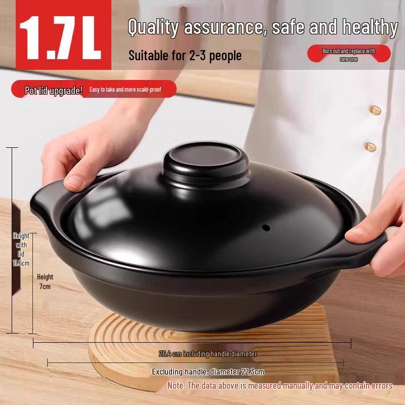 Thickened High-Temperature Ceramic Clay Pot