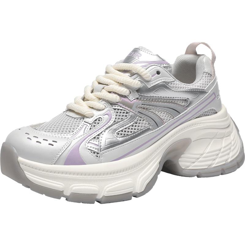 ZHR Women s Breathable Mesh Chunky Casual Sneakers 38