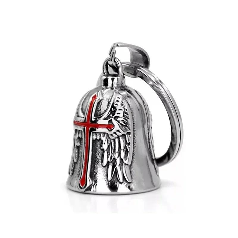 Vintage Punk Wings Motorcycle Character Lucky Bell Pendant Necklace or Keychain Fits All Motorcycle Motorcycle Accessories