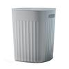 Mülleimer Große Kapazität Vertikale Streifen Tragbare Griff Unbedeckt PP Mülleimer Papierkorb für